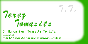 terez tomasits business card